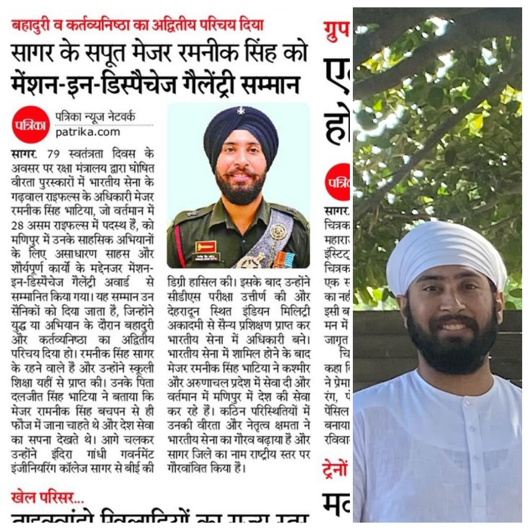 Read more about the article Namdhari Pride Soars High with Gallantry Recognition